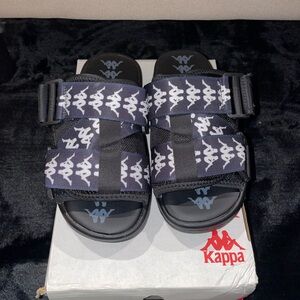 Kappa Black and White Banda Sandals